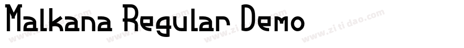 Malkana Regular Demo字体转换